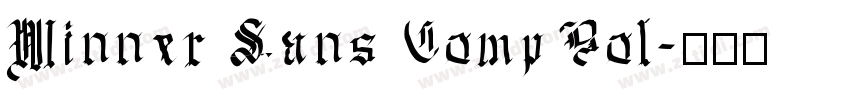 Winner Sans Comp Bol字体转换